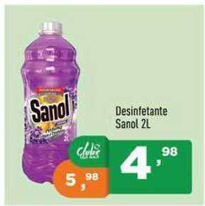 Supermercados Pague Menos Desinfetante Sanol 2L oferta
