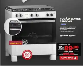 Móveis Simonetti Fogão waves 5 bocas oferta
