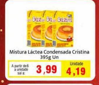 Mistura láctea condensada cristina