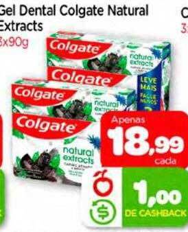 Nordestão Gel dental colgate natural extracts oferta