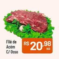 Supermercados Goes Filé de acém c osso oferta