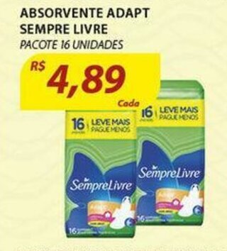 Assaí Atacadista Absorvente Adapt Sempre Livre oferta