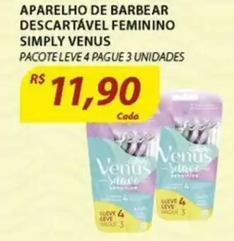 Assaí Atacadista Aparelho de Barbear Descartavel Feminino Simply Venus oferta
