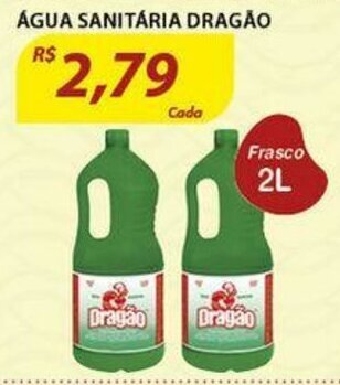 Assaí Atacadista Agua Sanitaria Dragao 2L oferta