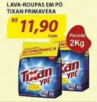 Assaí Atacadista Lava roupas em po Tixan Primavera 2kg oferta