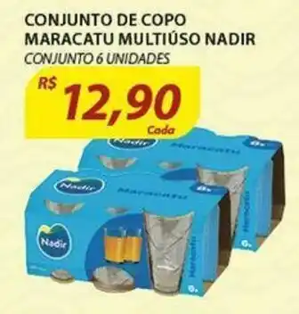 Assaí Atacadista Conjunto de Copo Maracatu Multiuso Nadir oferta