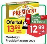 Supermercados Princesa Manteiga president 200g oferta