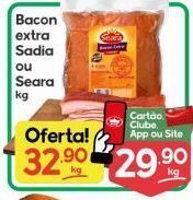 Supermercados Princesa Bacon extra sadia ou seara kg oferta