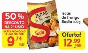 Supermercados Princesa Iscas de frango sadia 300g oferta