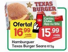 Supermercados Princesa Hambúrguer texas burguer seara 672g oferta