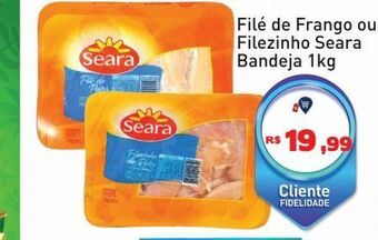 Tonin Superatacado Filé de frango ou filezinho seara bandeja 1kg oferta