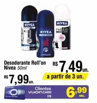 Fort Atacadista Desodorante Roll On Nivea 50ml oferta