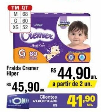 Fort Atacadista Fralda Cremer Hiper oferta