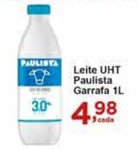 Rossi Supermercado Leite Uht Paulista Garrafa 1L oferta