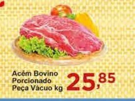 Rossi Supermercado Acem bovino porcionado peca vacuo 1kg oferta