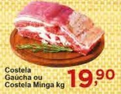 Rossi Supermercado Costela Gaucha ou Costela minga 1kg oferta