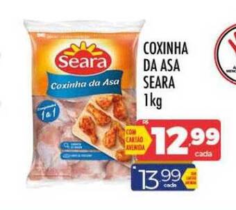 Supermercados Avenida Coxinha da asa seara oferta