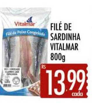 Supermercados Avenida Filé de sardinha vitalmar oferta