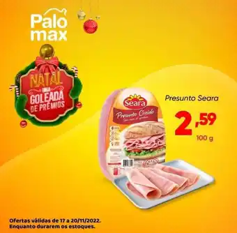 Palomax Presunto Seara 100g oferta