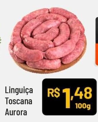 Supermercados Goes Linguica Toscana Aurora 100g oferta