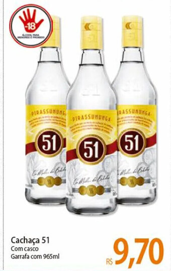 Atacadão Cachaca 51 965ml oferta