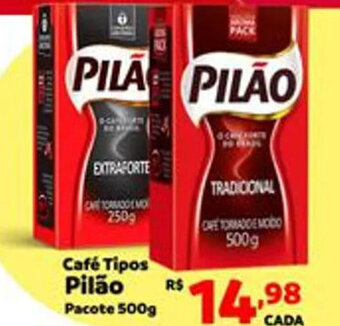 Muffato Cafe Tipos Pilao pacote 500g oferta