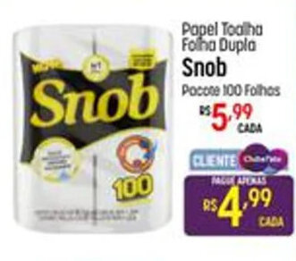Muffato Papel Toalha Folha Dupla Snob 100 folhas oferta