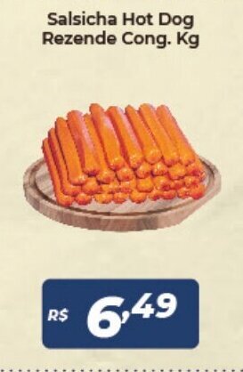 Atakarejo Salsicha Hot Dog Rezende 1kg oferta
