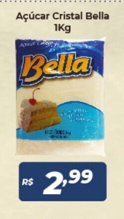 Acucar Cristal Bella 1kg