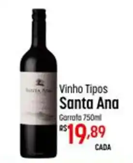 Muffato Vinho Tipos Santa Ana 750ml oferta