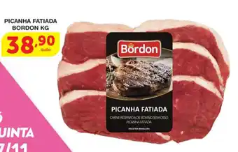 Roldão Picanha Fatiada Bordon 1kg oferta