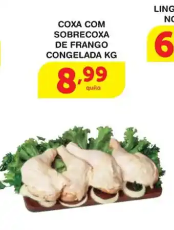 Roldão Coxa com Sobrecoxa de frango Congelada 1kg oferta