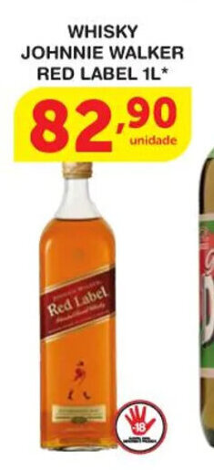 Roldão Whisky Johnnie Walker Red Label 1L oferta