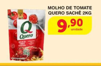 Roldão Molho de Tomate Quero sache 2kg oferta