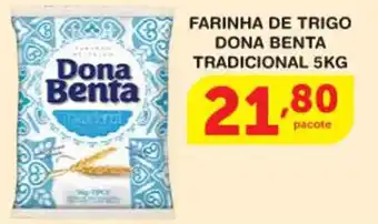 Roldão Farinha de trigo Dona Benta Tradicional 5kg oferta