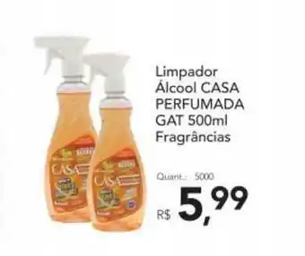 Supermercados Koch Limpador álcool Casa Perfumada Gat 500ml oferta
