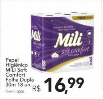 Supermercados Koch Papel Higiênico Mili Soft Comfort Folha Dupla oferta
