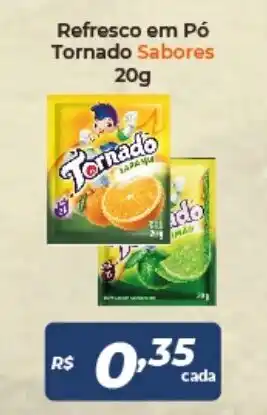 Atakarejo Refresco em po Tornado Sabores 20g oferta