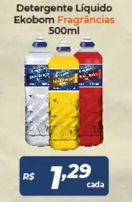 Detergente Liquido Ekobom Fragrancias 500ml