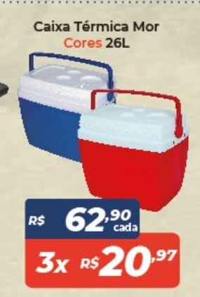 Atakarejo Caixa Termica Mor Cores 26L oferta
