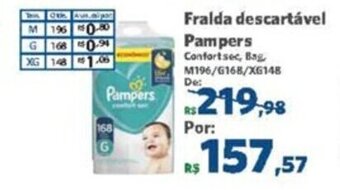Sam's Club Fralda Descartavel Pampers oferta