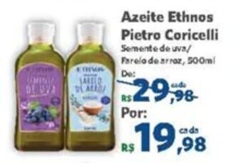 Sam's Club Azeite Ethnos Pietro Coricelli 500ml oferta
