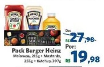 Sam's Club Pack Burger Heinz oferta