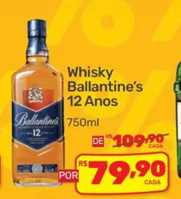 Whisky Ballantine's 12 anos 750ml