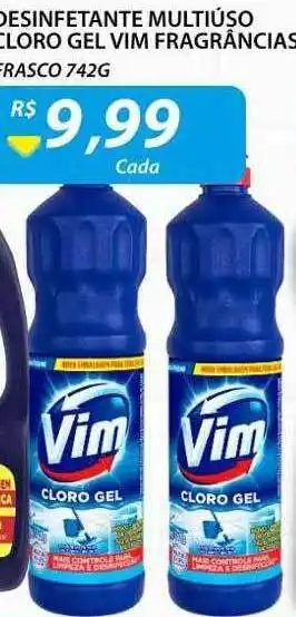 Assaí Atacadista Desinfetante multiúso cloro gel vim fragrâncias frasco oferta