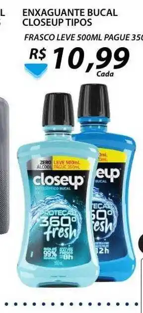 Assaí Atacadista Enxaguante bucal closeup tipos frasco oferta