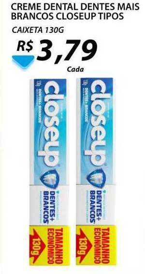 Assaí Atacadista Creme dental dentes mais brancos closeup tipos oferta