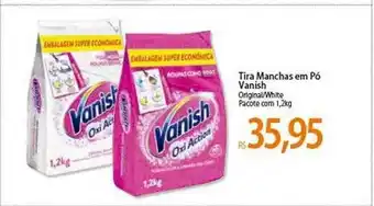 Atacadão Tira manchas em pó vanish original-white pacote com oferta