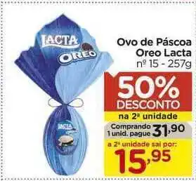 Carrefour Ovo De Páscoa Oreo Lacta 50% De Desconto Na 2a Unidade 257g oferta