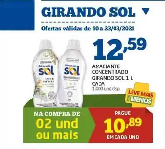 Cooper Amaciante Concentrado Girando Sol 1L oferta